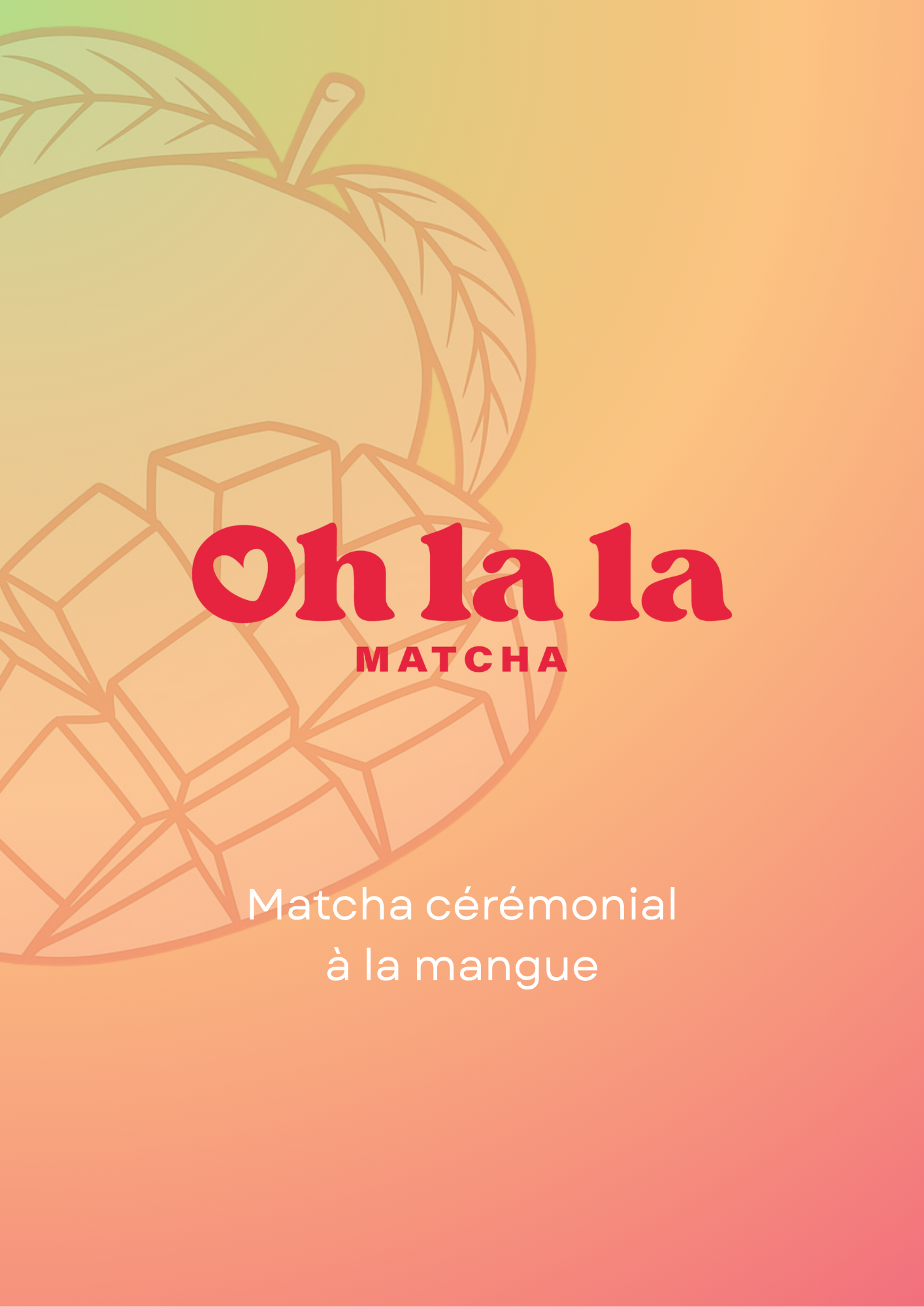 🥭 MATCHA MANGUE – Frais, fruité et plein de soleil